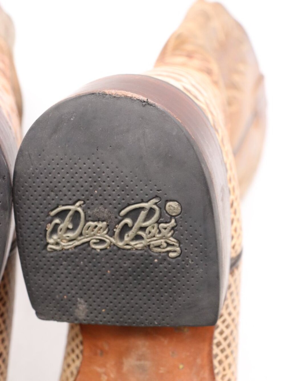 Dan Post Dee Women's Size 8 M Brown Embossed Leather Cowboy Western Shoes 4939 - Picture 9 of 9